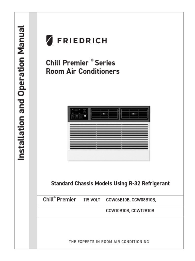 2023 Chill Premier CCW R-32 6-12k IOM | PDF | Leak | Ac Power Plugs And ...