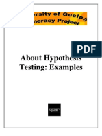B_About Hypothesis Testing Examples