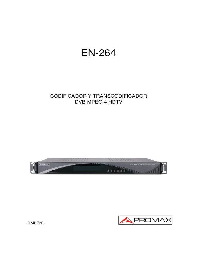 Codificador DVB MPEG-4 HDTV EN-264 | PDF | Protocolos de internet ...