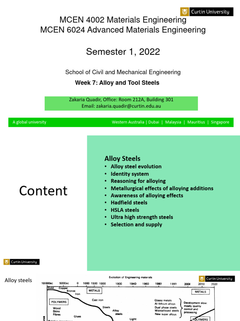 Alloy and Tool Steels Overview | PDF | Steel | Alloy