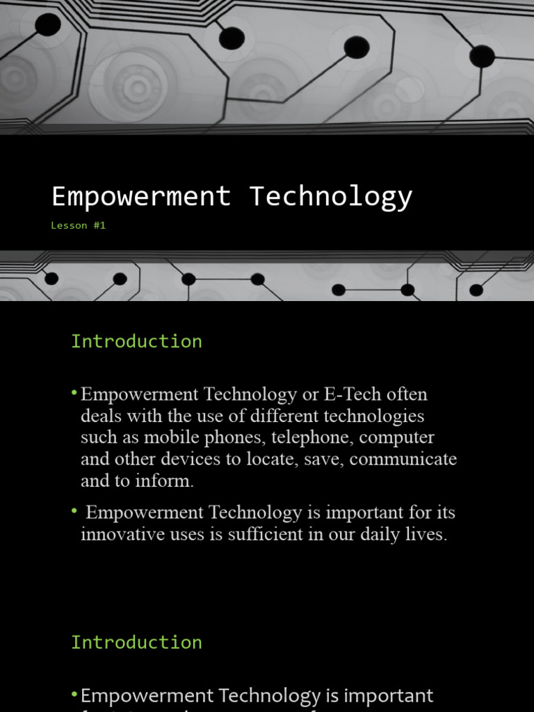 Understanding Empowerment Technology | PDF | Electronics | Integrated ...