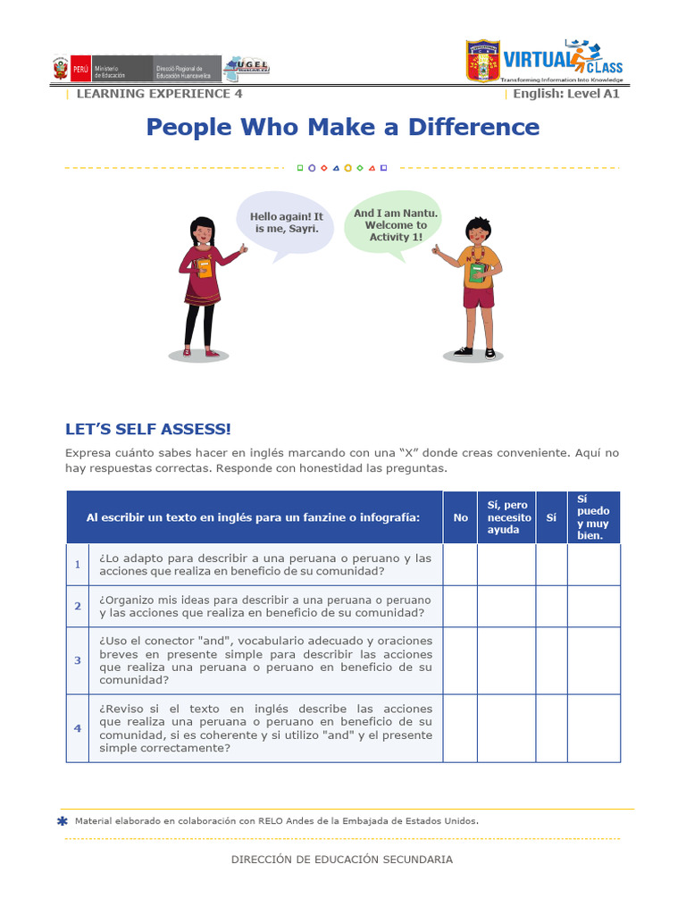Learning Experience 4 Activity 1 - A1 | PDF