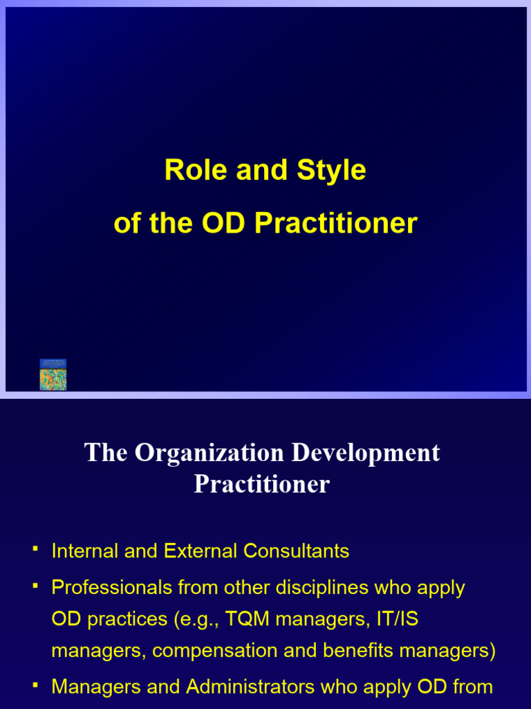 OD Practitioner Roles and Styles Explained | PDF | Organization ...
