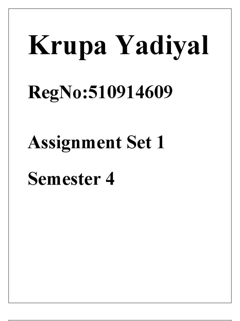 Assignment 4th Sem - Set 1 | PDF | E Commerce | Supply Chain Management