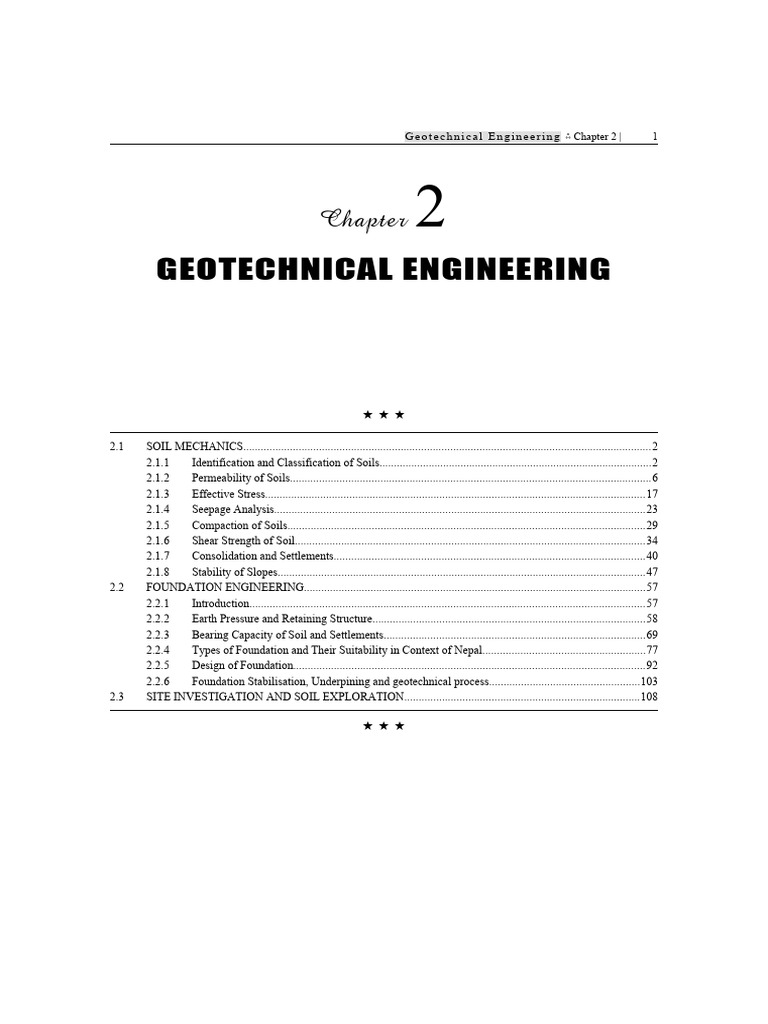2 GEOTECHNICAL ENGINEERING Typed-1 | PDF | Soil Mechanics | Continuum ...