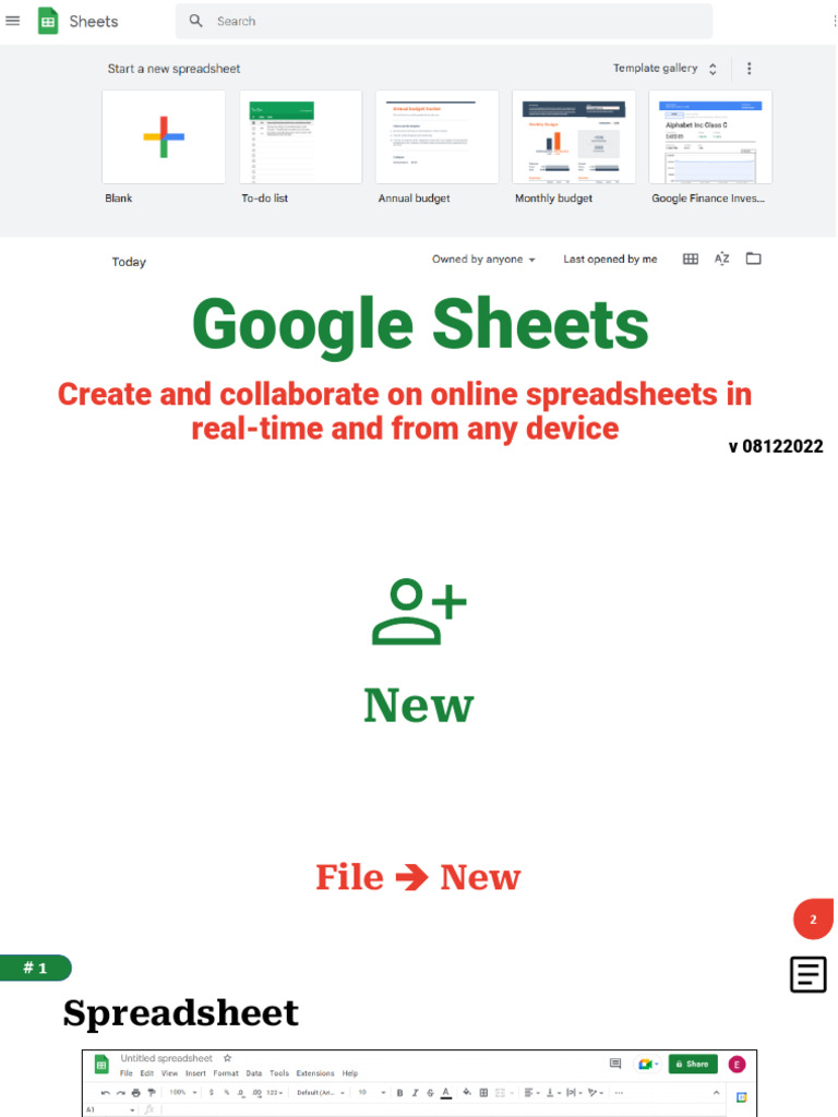 Google Sheets v2 | PDF