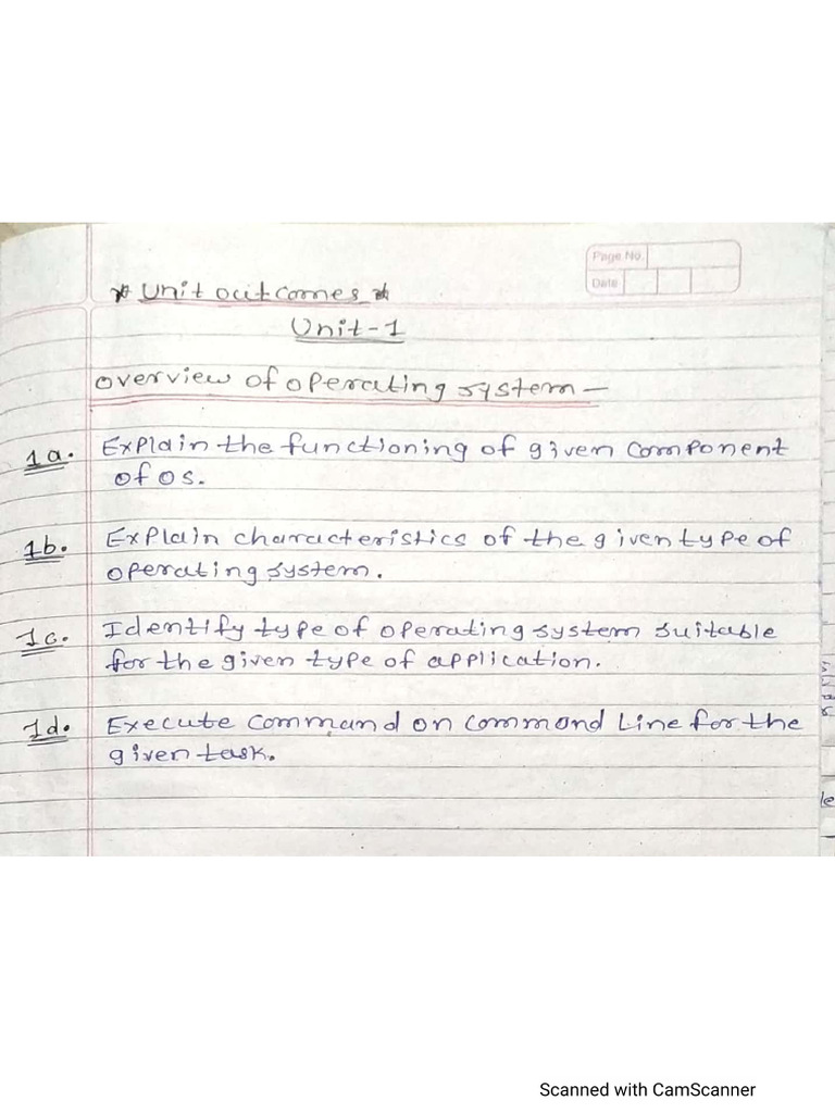 OSY Notes Unit 1 | PDF
