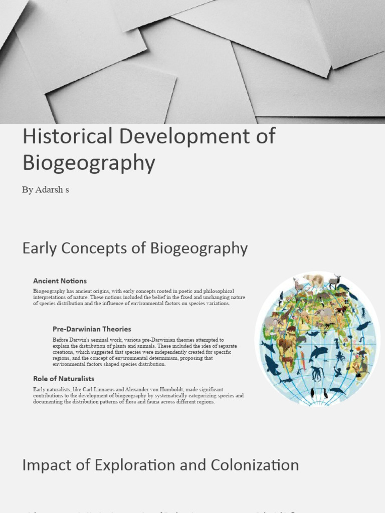 Evolution of Biogeography Concepts | PDF | Biogeography | Ecology