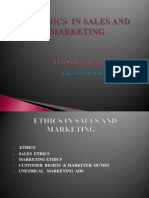 Sales and Marketing Ethics