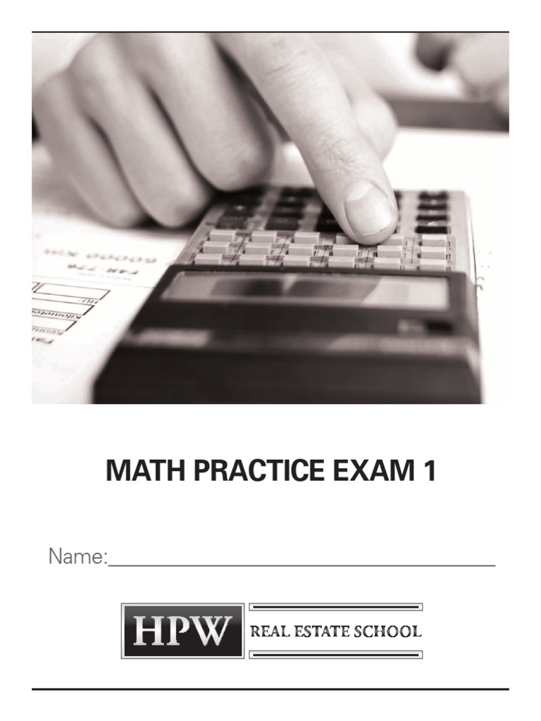 Mortgage Math Practice Exam Guide | PDF | Mortgages | Loans