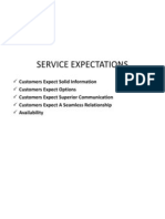 Service Expectations