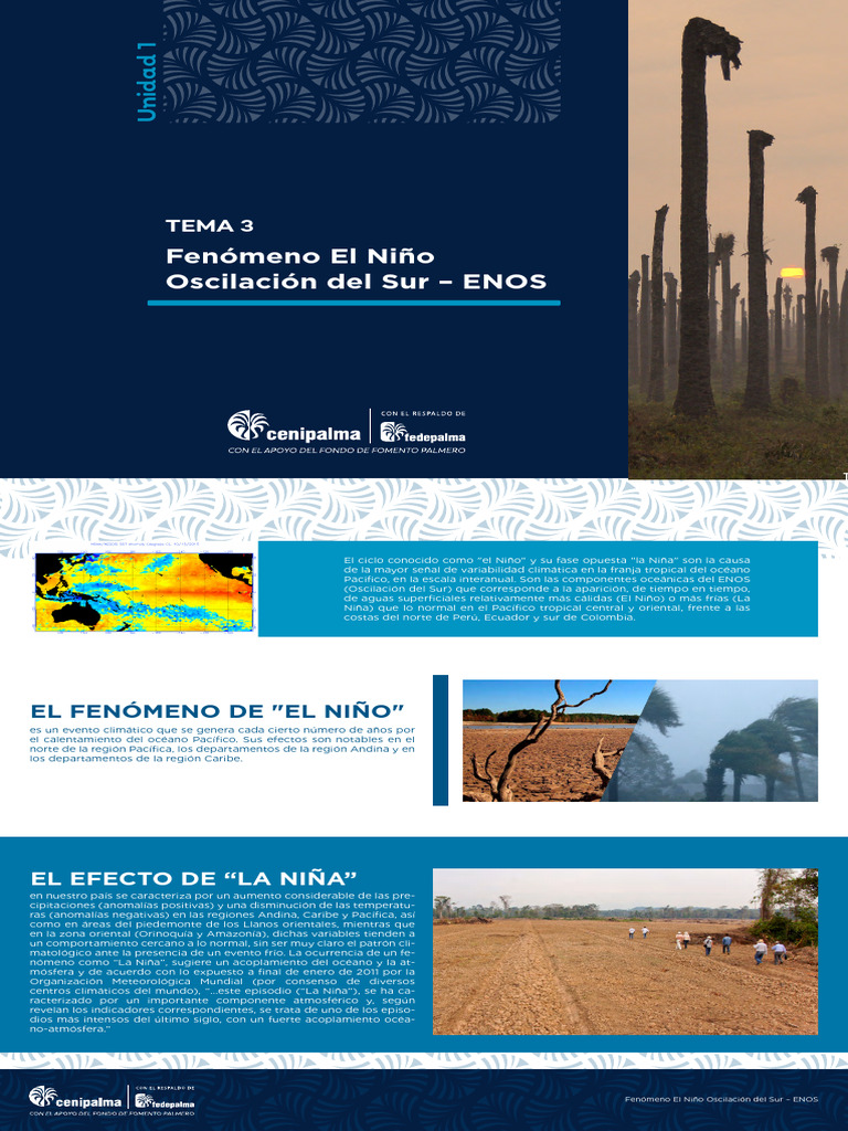 Fenómeno El Niño y La Niña: Impactos Climáticos | PDF | Hidrografía ...