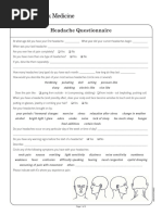 HIT-6 Questionnaire for Headache Impact | PDF | Headache | Pain