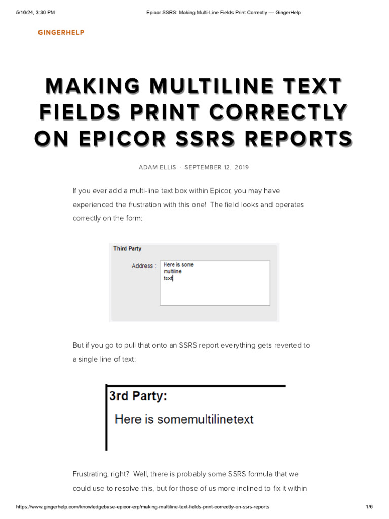10-Epicor SSRS - Making Multi-Line Fields Print Correctly - GingerHelp ...