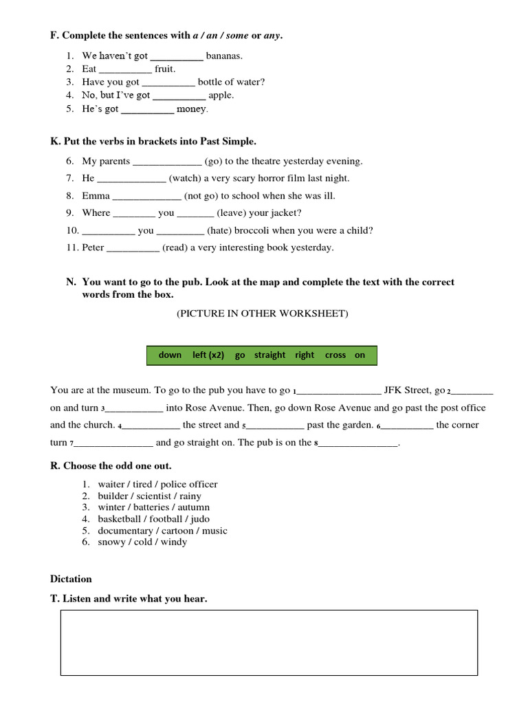 English Grammar Exercises for Beginners | PDF