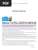 Quem É o PLH-NR13 - Profissional Legalmente Habilitado - Que Pode Assinar Uma ART de NR-13 - INSPECAP