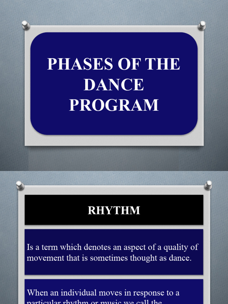 HOPE III Phases of The Dance Program | PDF | Rhythm | Dances