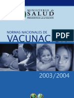 Normas Nacionales de Vacunacion 2003-04