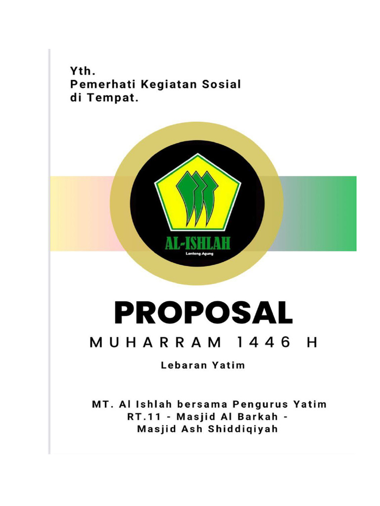 Permohonan Dana Gema Muharram 1446 H | PDF