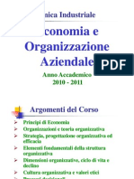 Economia e Organizzazione Aziendale a.a. 2010-2011