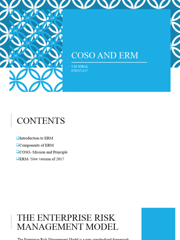 COSO ERM Framework Overview 2017 | PDF