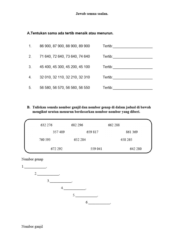 Soalan Math Tahun 4 | PDF