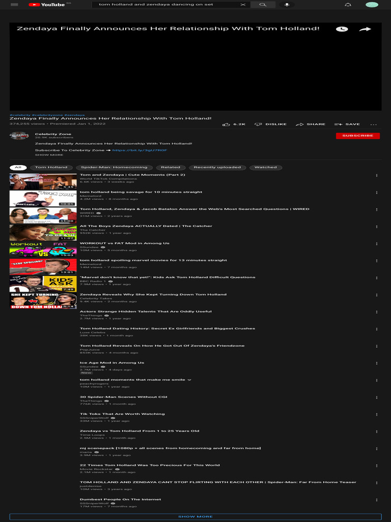 Zendaya Finally Announces Her Relationship With Tom Holland! - YouTube