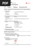 R-22 Refrigerant Safety Data Sheet | PDF | Chemistry