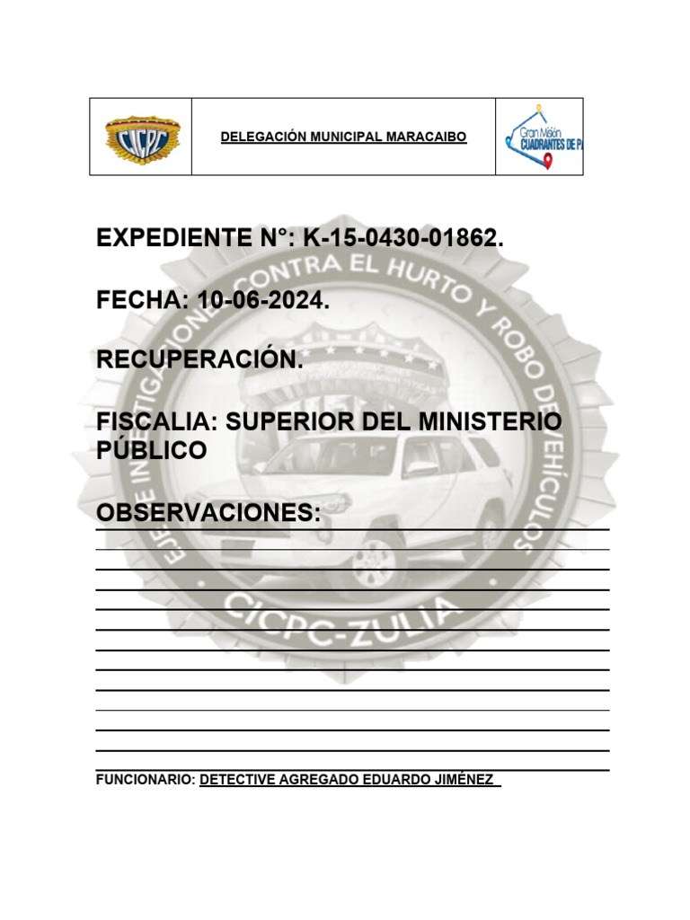 Remitido Jimenez | PDF | Ciencia forense | Policía
