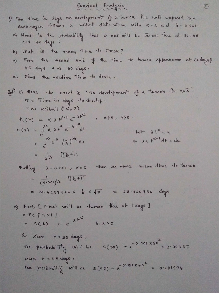 Survival Problems | PDF