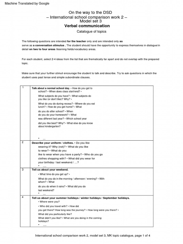DSD 1 MK Themenkatalog Overview | PDF