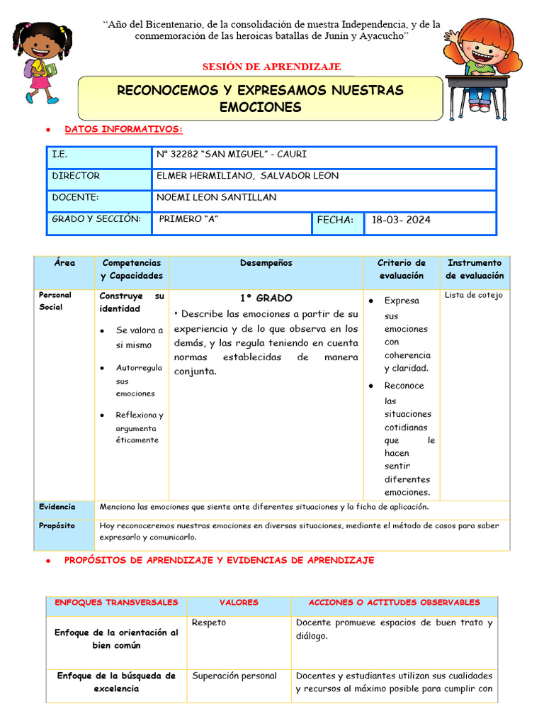 Reconocimiento y Expresión de Emociones | PDF | Las emociones | Evaluación