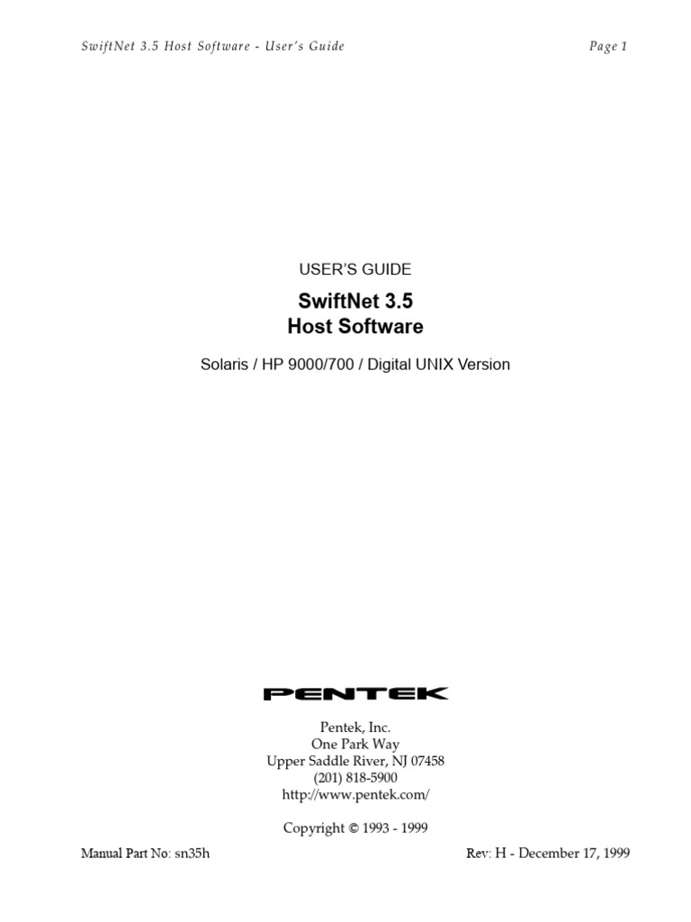 SwiftNet Host Software | PDF | Microsoft Windows | Operating System