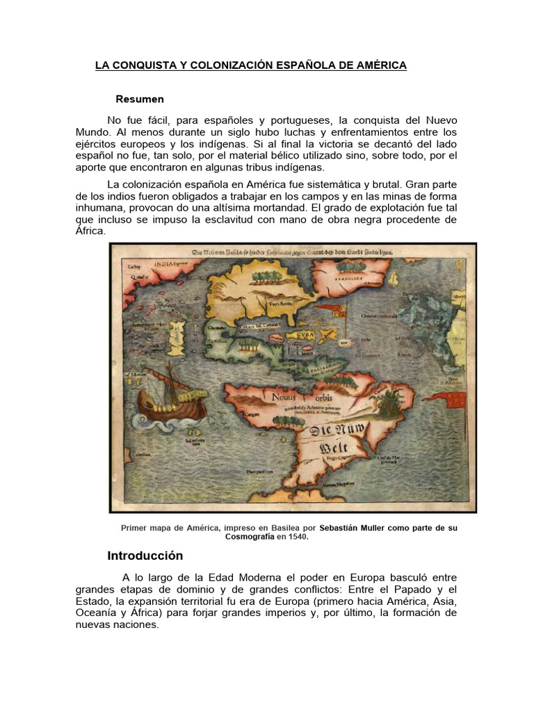 La Invacion Española | PDF | Colonización europea de las Américas ...