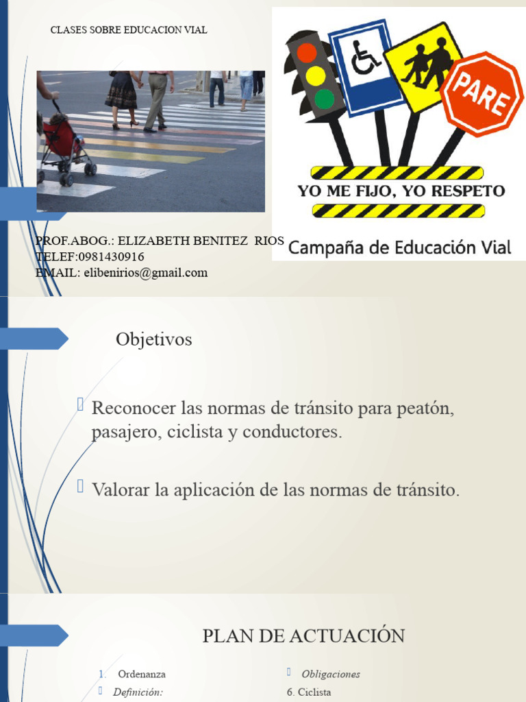 Clases De Reglamento De Transito Pdf Licencia De Conducir Peatonal
