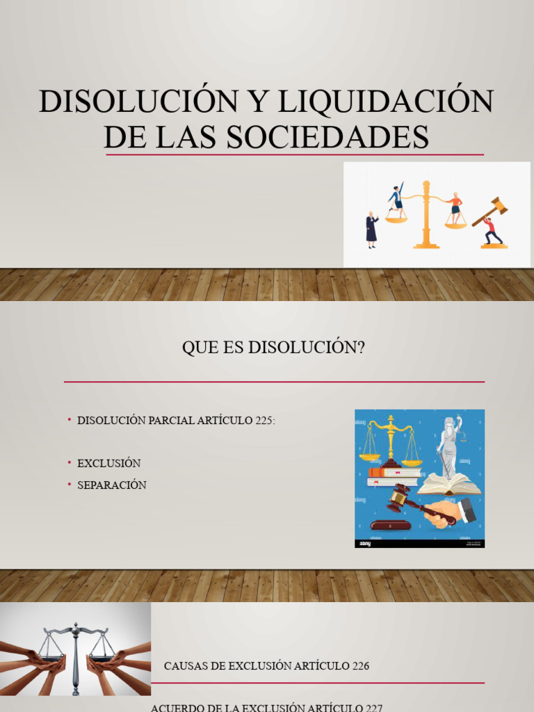 Disolución Y Liquidación De Las Sociedades Pdf