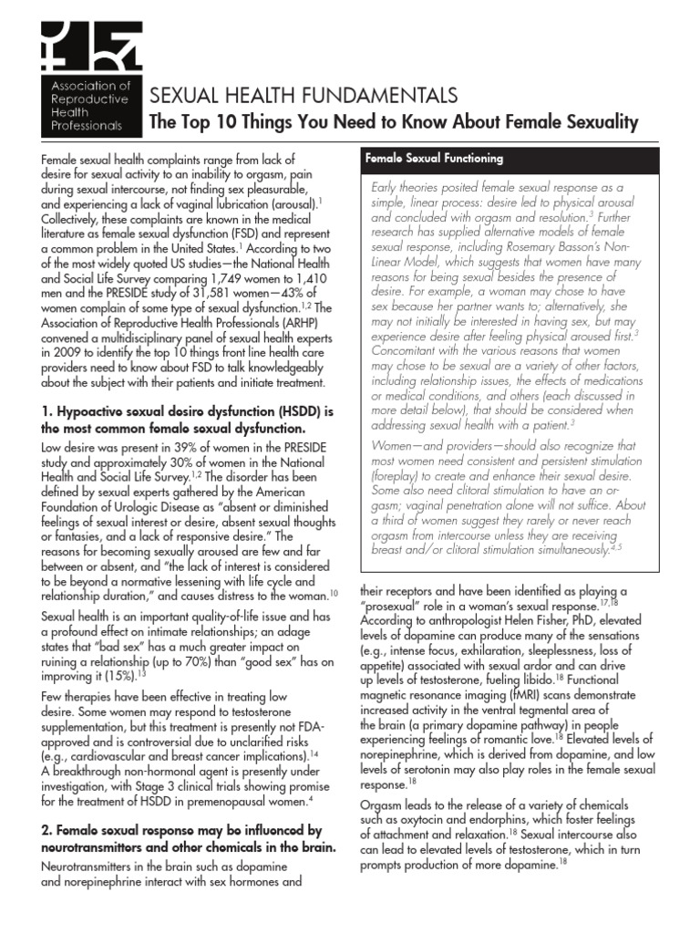 Understanding Female Sexual Dysfunction | PDF | Sexual Arousal | Vagina