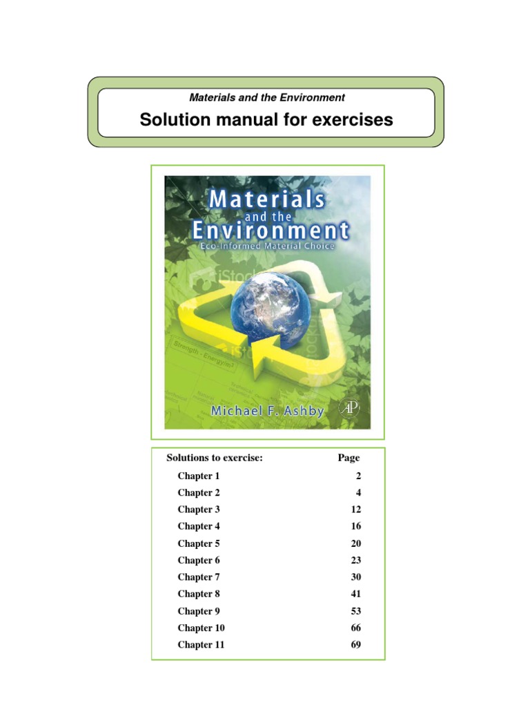 Engineering materials 2 ashby solutions manuals