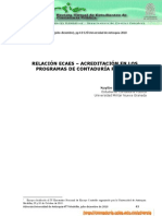 Relación Ecaes - Acreditación en Los Programas de Contaduría Pública