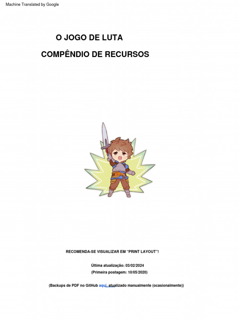 FGRC - The Fighting Game Resource Compendium | PDF | Experiência ...