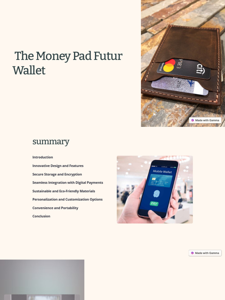 The Money Pad Futur Wallet | PDF | Art