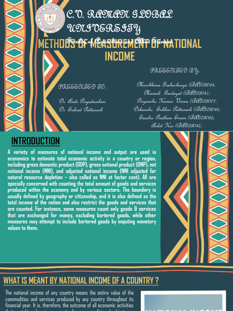 Methods of Measurement of National Income | PDF | Measures Of National ...