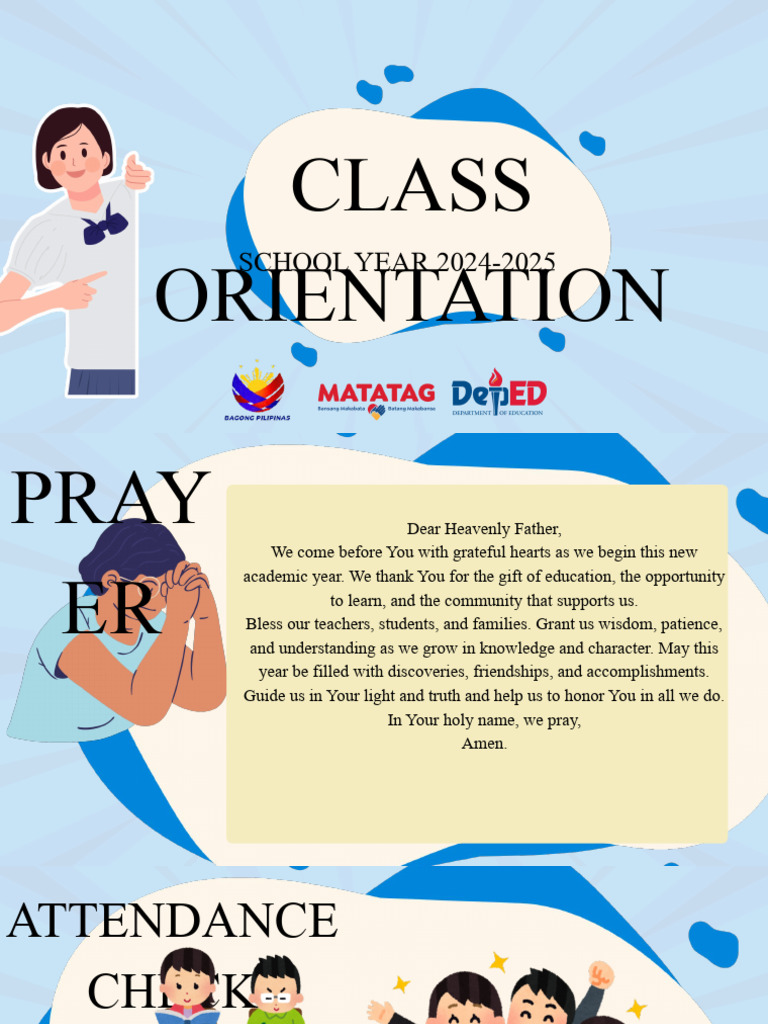 Class Orientation Presentation | PDF | Classroom | Cognition