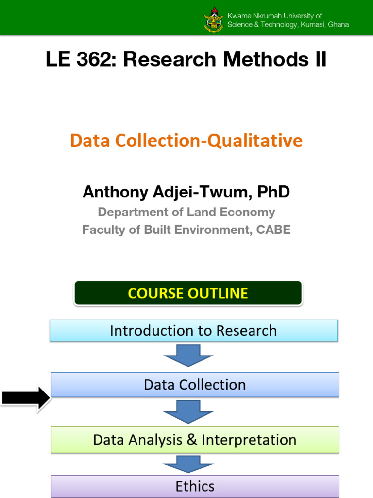 LE362 - Research Methods - Data Collection -Qualitative | PDF ...