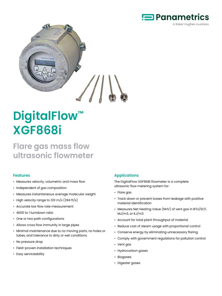 XGF868i-Flow Meter | PDF | Flow Measurement | Fluid Dynamics