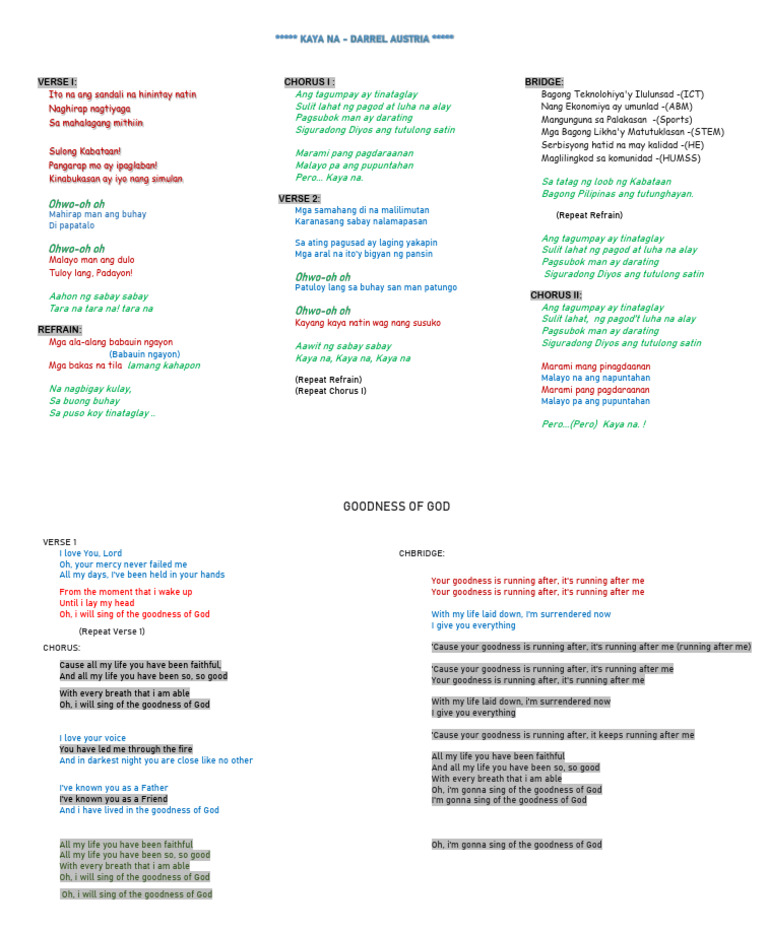 Graduation Songs Lyrics | PDF | Musical Forms | Songs