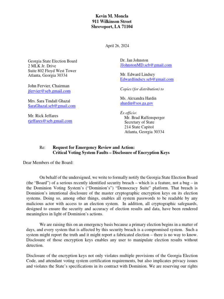 SEB Complaint Encryption Keys Final Exhibits Opt (1) 2 | PDF | Key ...