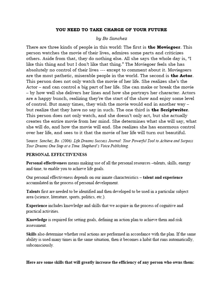 Personal Effectiveness Pdf Brain Neuron