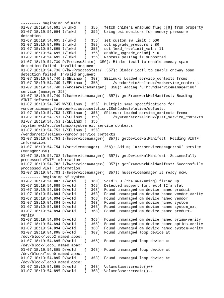 Android System Log Analysis | PDF | Utility Software | Computer ...