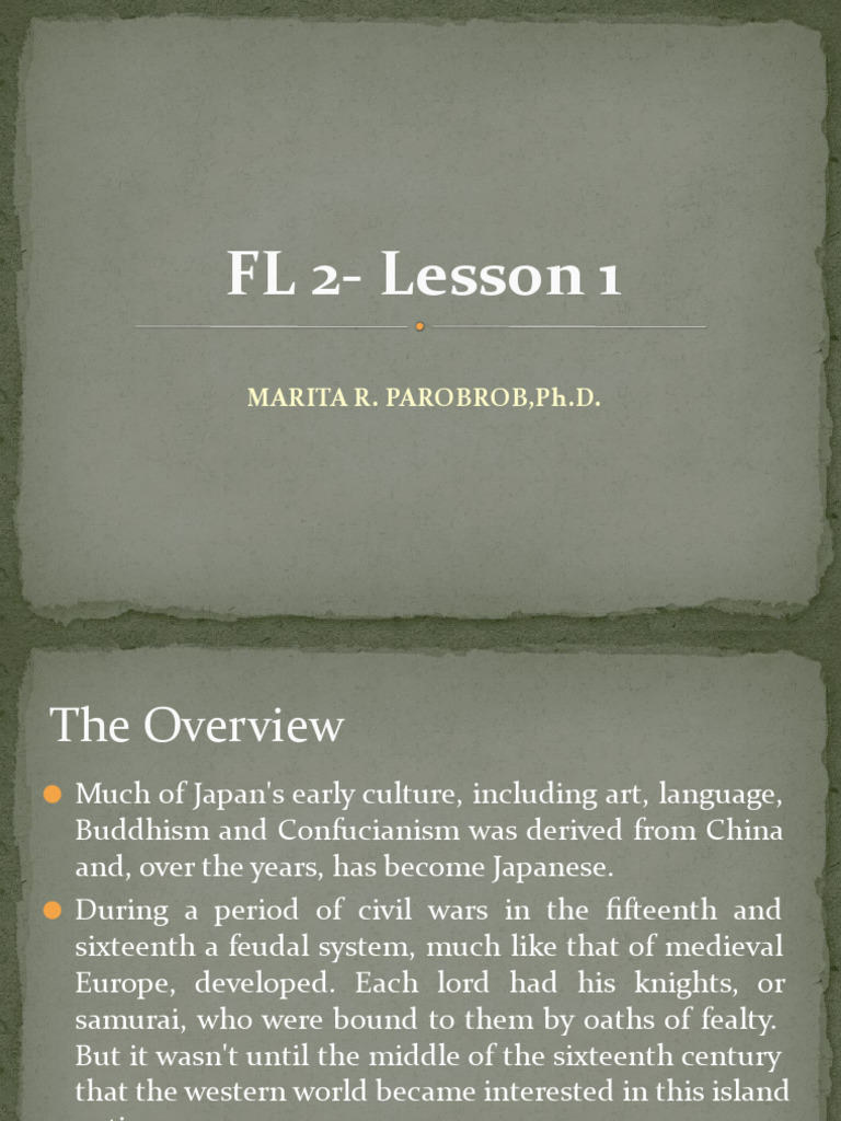 Overview of Japanese Culture and Language | PDF | Japanese Writing ...